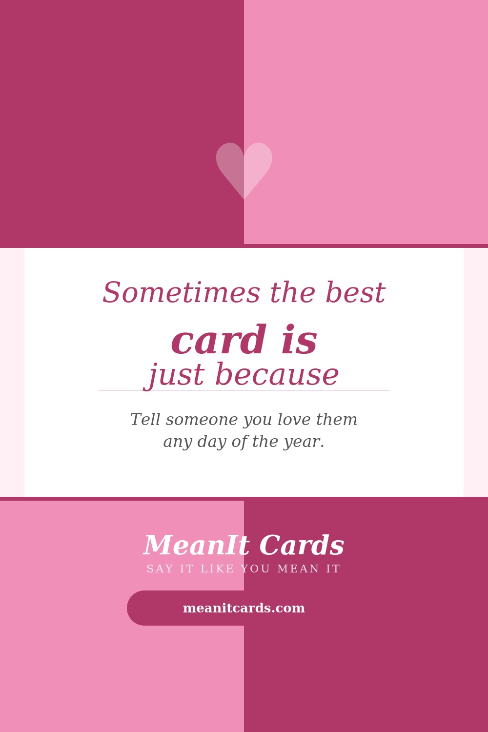 Just because card
