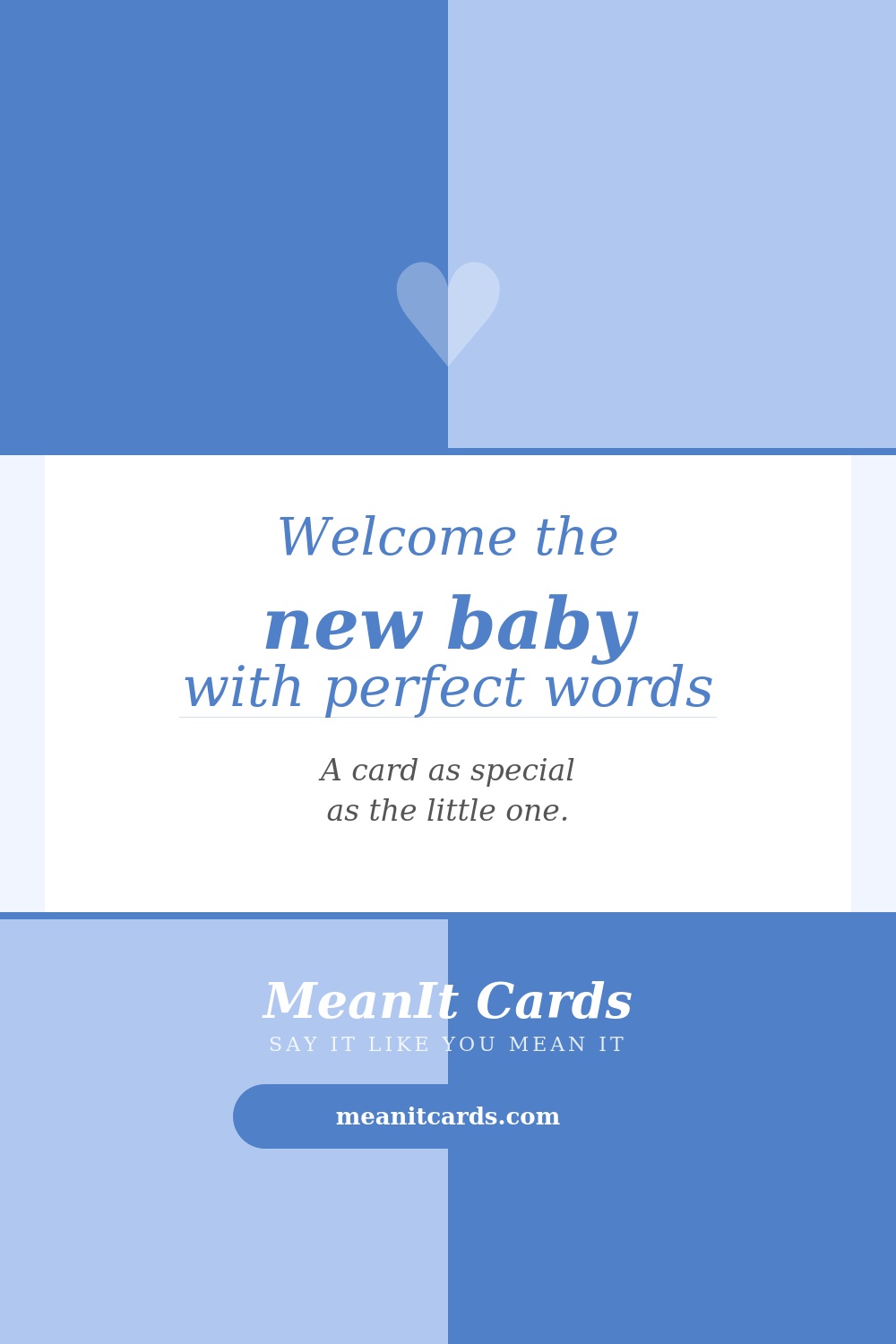 New baby card